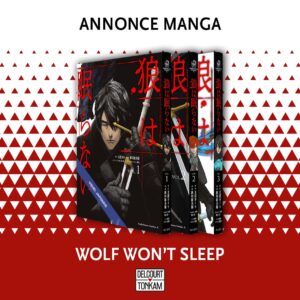 annonce manga Delcourt/Tonkam : Wolf won't sleep