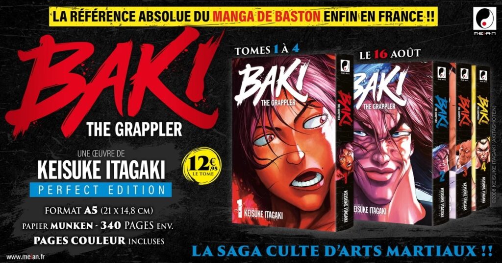 Baki The Grappler en Perfect Edition chez Meian