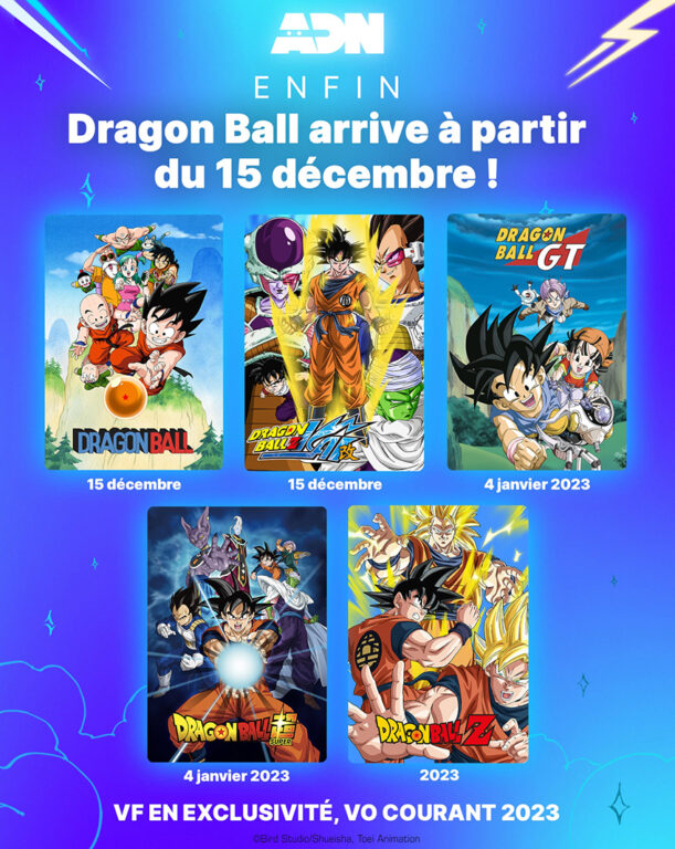 L'anime Dragon Ball sur ADN