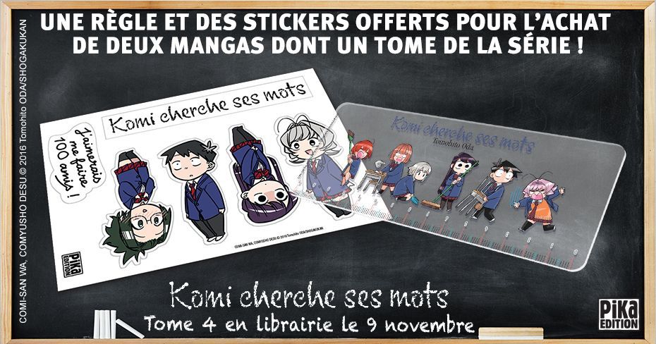 Komi cherche ses mots : règle et stickers