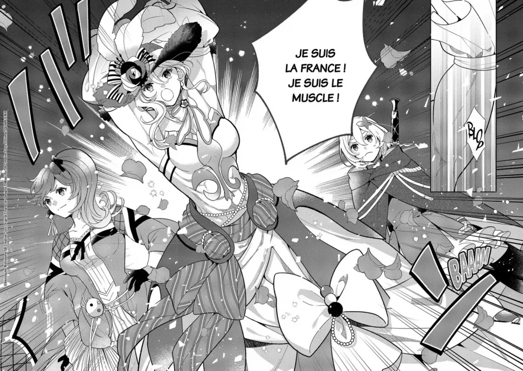 Power Antoinette : planche du manga