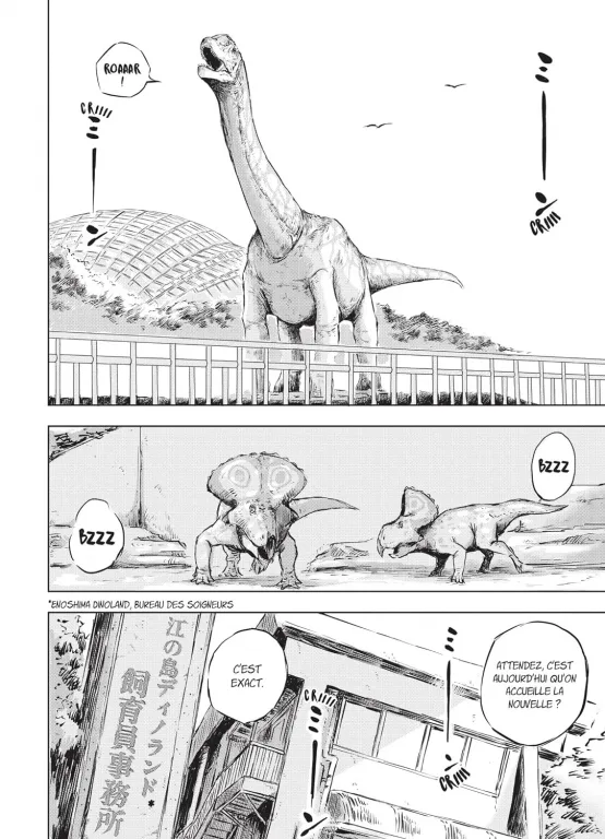 dinosaurs sanctuary - planche du manga
