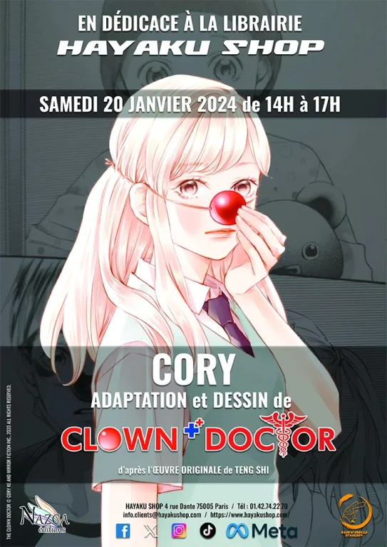 Corry - Clown Doctor - en dédicace à Paris