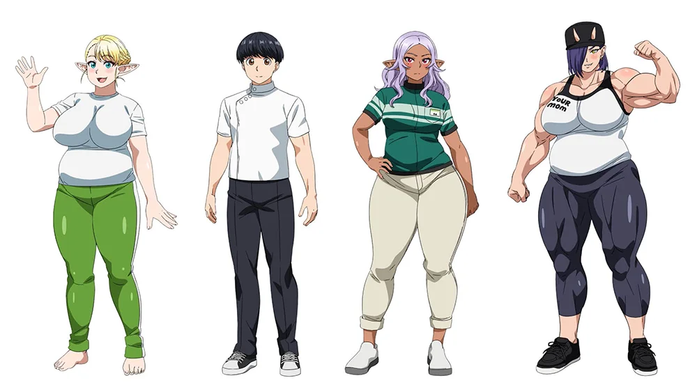 anime : 50 nuances de gras - personnages
