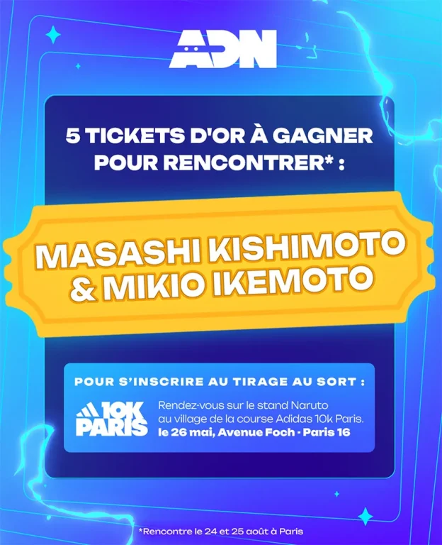 Naruto 10K Paris : Tickets d'or