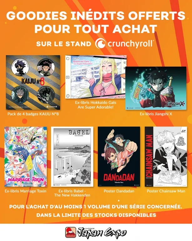 Goodies Crunchyroll - Japan Expo 2024