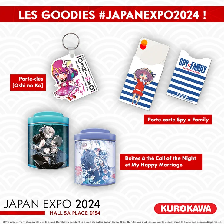 Kurokawa : Les goodies Japan Expo 2024