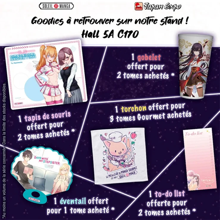 Japan Expo 2024 : Les goodies de Soleil Manga