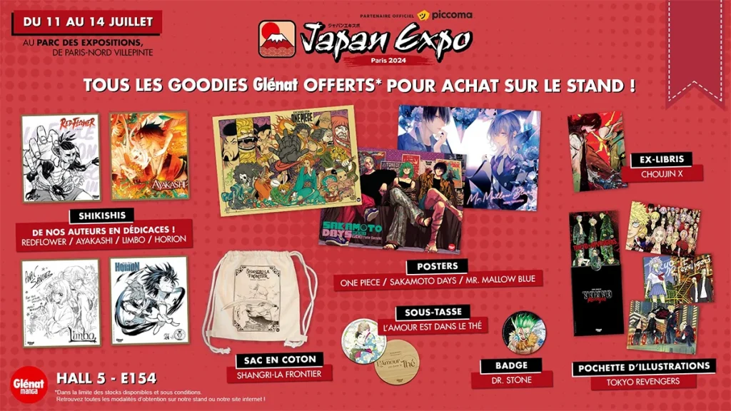 Goodies : Glénat Japan Expo 2024