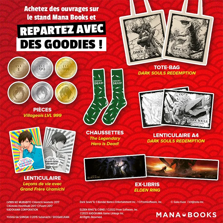 Japan Expo : Goodies Mana Books 2024