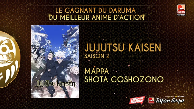 Daruma 2024 anime d'action : Jujutsu Kaisen s2