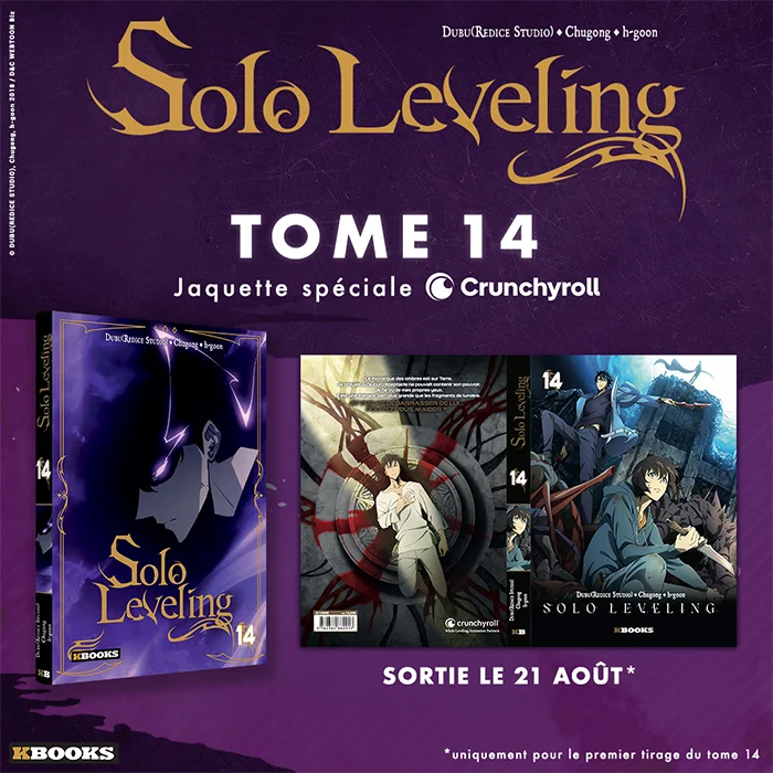 Solo Leveling 14 jaquette crunchyroll