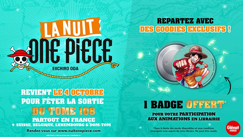 Nuit One Piece 2024 : badge