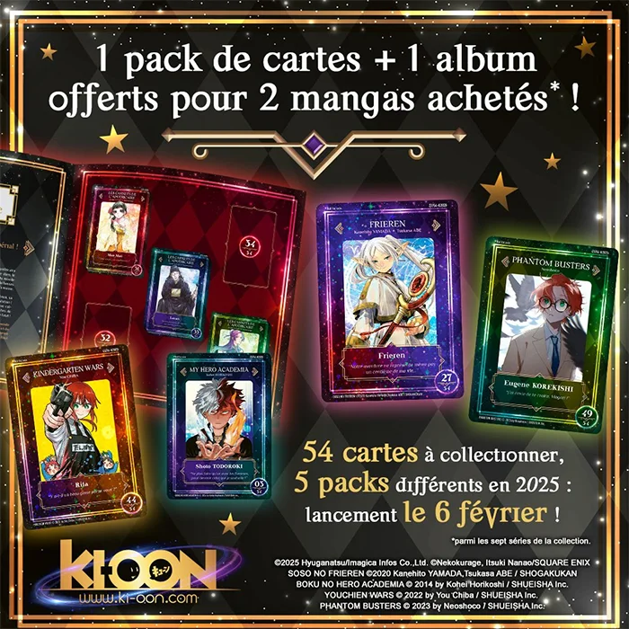 Ki-oon cartes à collectionner 