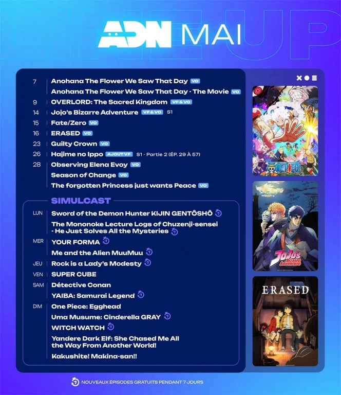 ADN - anime Mai 2025